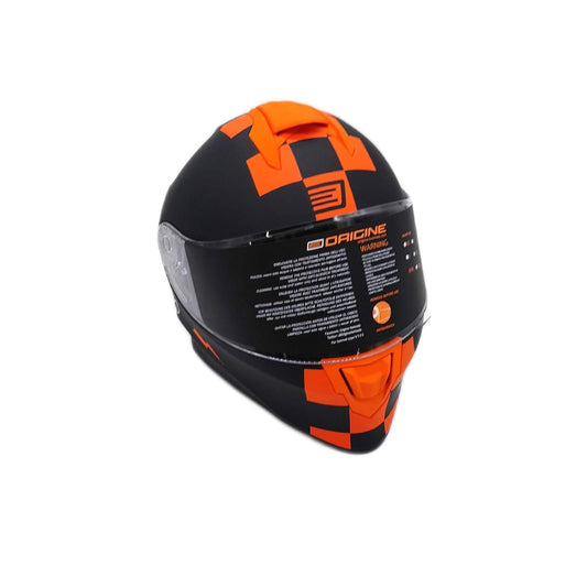 ORIGINE Integralhelm Motorradhelm Belüftung ECE Zertifizierung Contest MATT ORANGE Black M