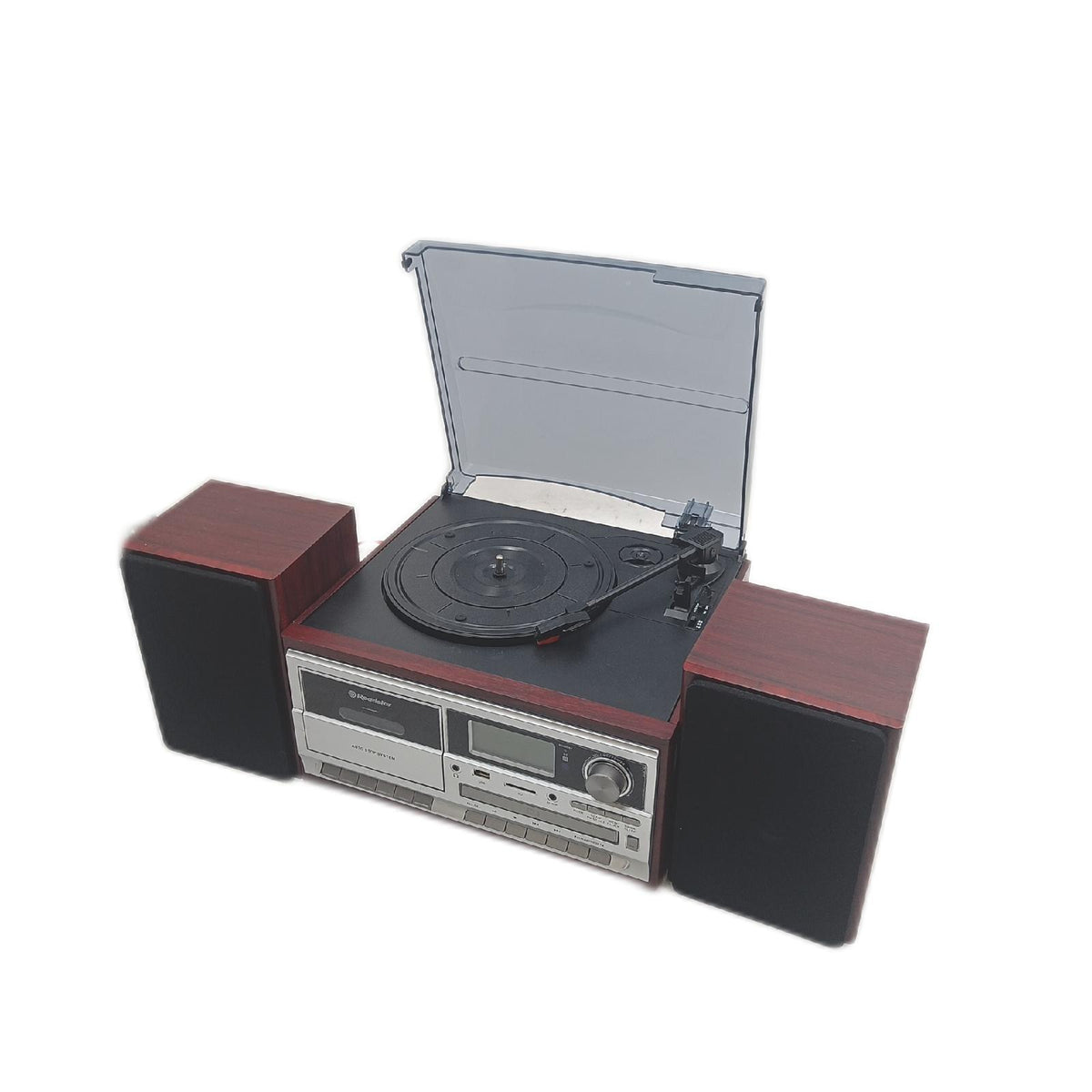 Roadstar HIF 8892EBT Mini HiFi Musikanlage Plattenspieler FM Digitalradio CD MP3 Bluetooth USB Holz