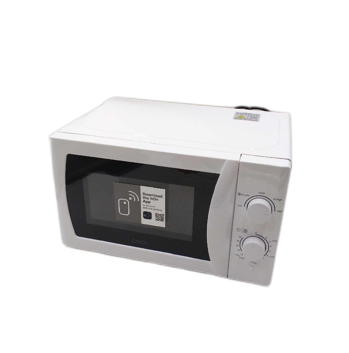 Candy Mikrowelle Haushalt CMW20SMW 700 Watt 20 Liter Auftaufunktion Plateau