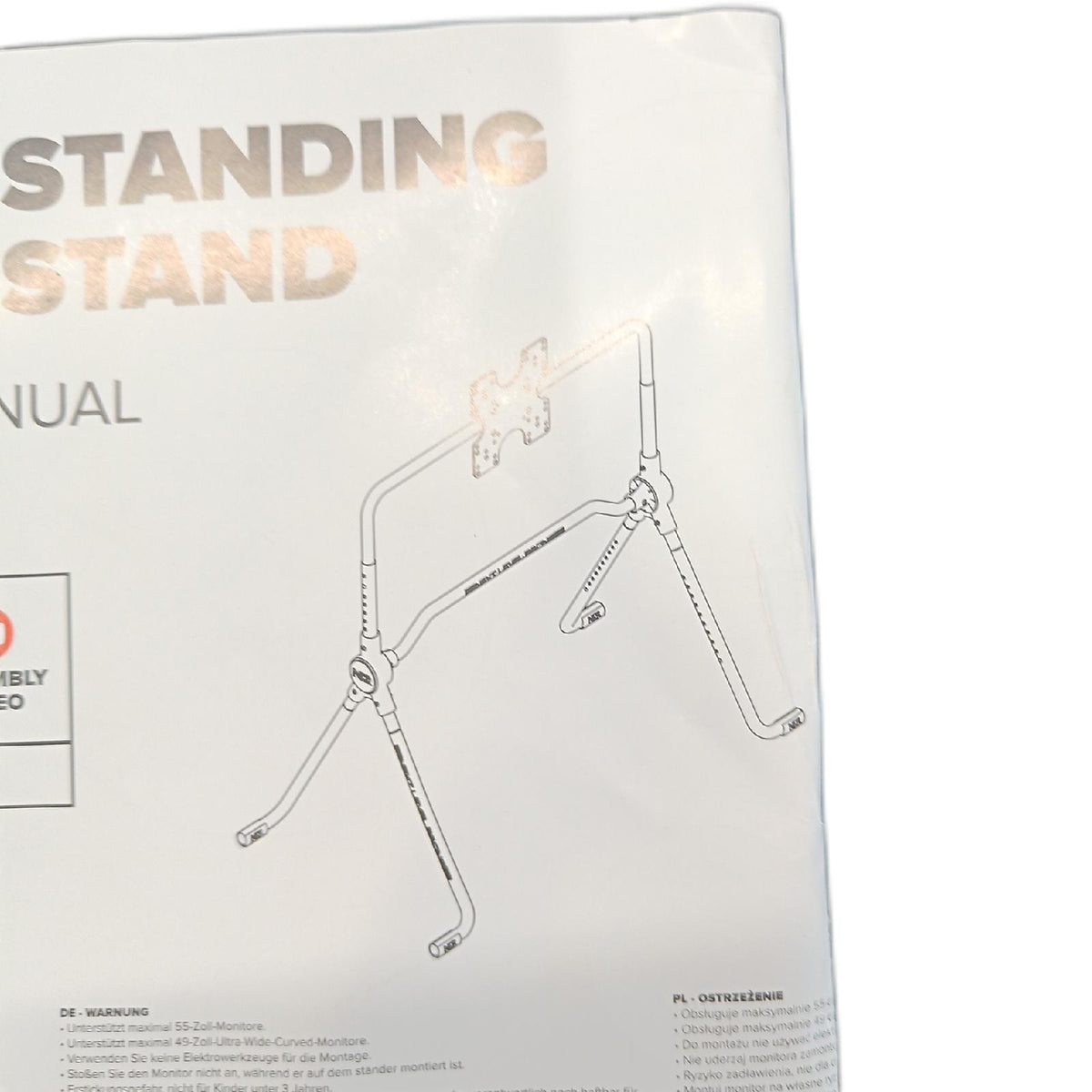 Next Level Racing Lite Monitor Stand fehlende Stangen P6