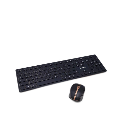 CHERRY DW 9000 Slim Kabelloses Tastatur Maus Set EU Layout Dongle fehlt un