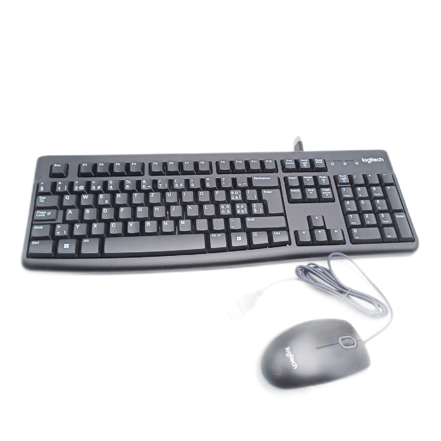 Logitech Tastatur Maus Set Computer Zubehör MK120 Swiss Kabelgebunden Ergonomisch komfortabel