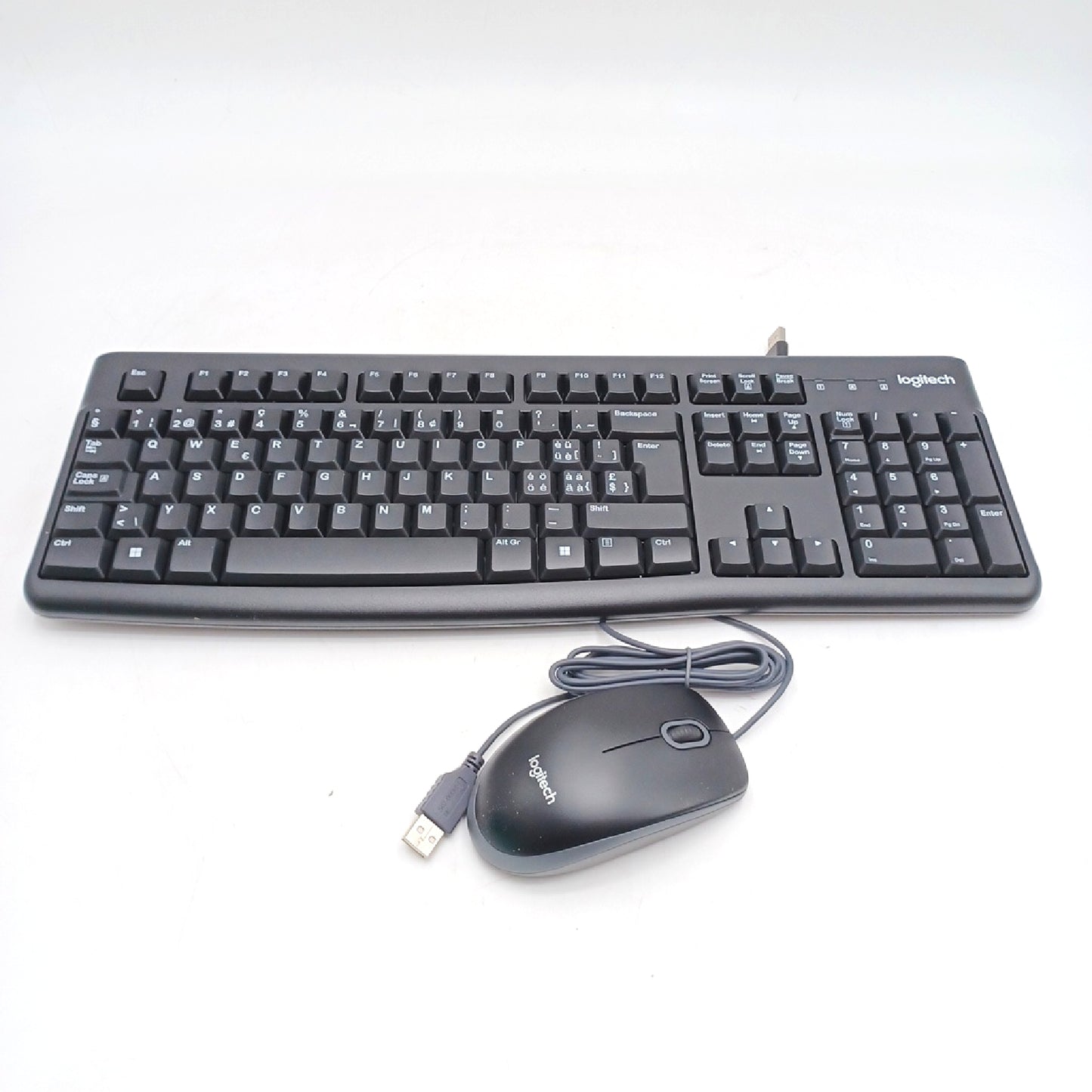 Logitech Tastatur Maus Set Computer Zubehör MK120 Swiss Kabelgebunden Ergonomisch komfortabel
