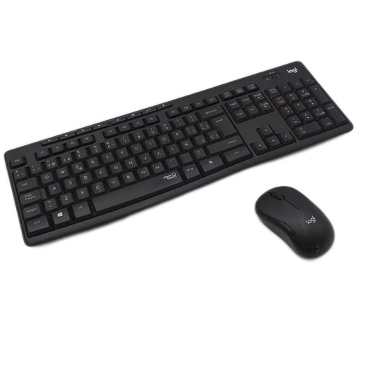 Logitech MK295 Combo Maus und Wireless Keyboard: SilentTouch-Technologie, volle numerische Tastatur, Tastenkombinationen, USB-Nano-Empfänger, 90% weniger Lärm, QWERTY-Layout Englisch - Schwarz(27,99€)