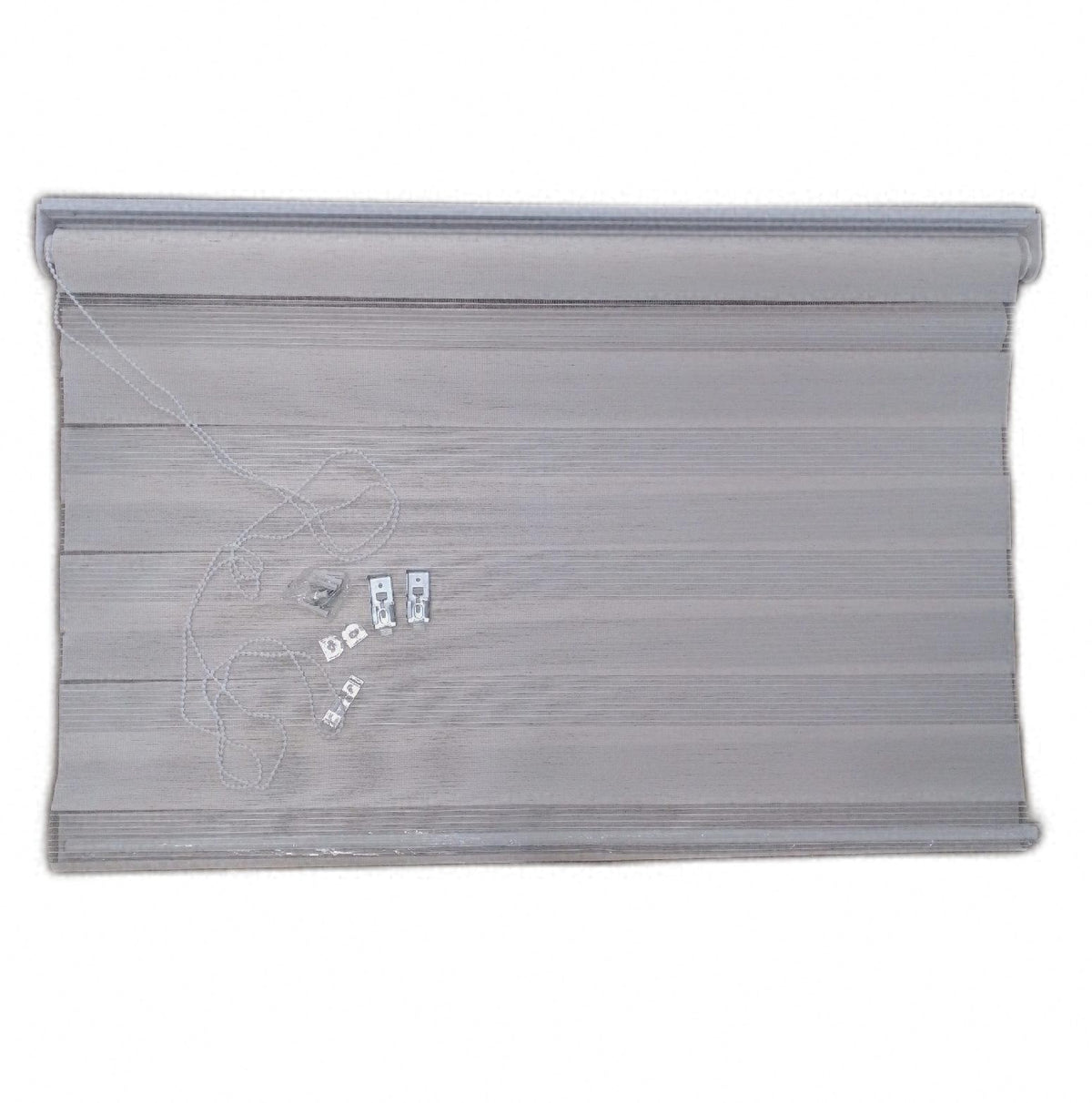 Blindecor Lira Doppelrollo Duo Rollo Tag Nacht Leinen Cremefarben 100 x 250 cm