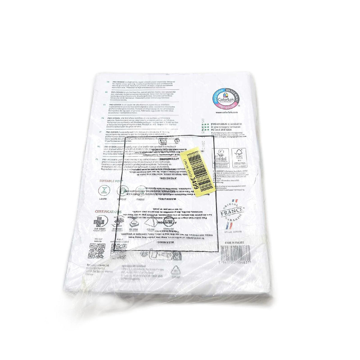 PRO DESIGN ESIGN Farblaserpapier A4 160 g m² 250 Blatt FSC Weiß hoher Weißgrad