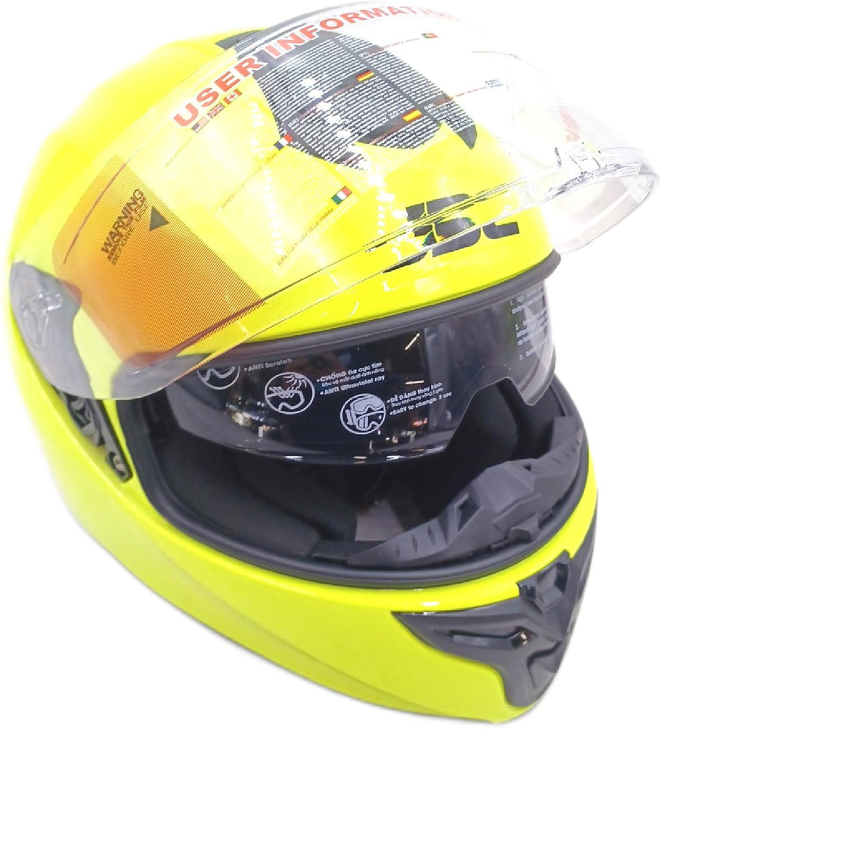 JDC Motorradhelm Full Face Helm Schutzhelm M 57 58cm Doppelvisier sicher off