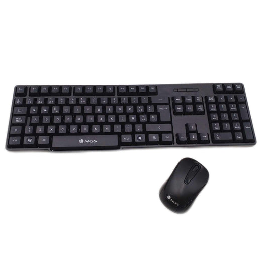 Spanische QWERTY NGS EUPHORIA- Wireless 2.4GHz QWERTY Maus und Tastatur