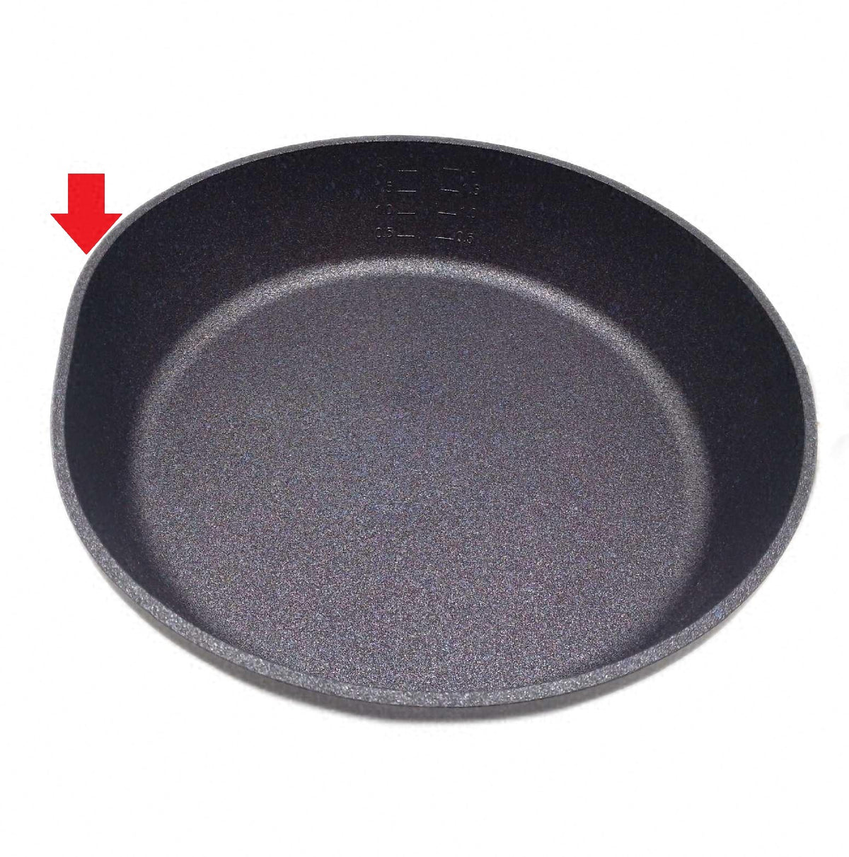 Fissler Adamant Comfort Aluminium Pfanne 26 cm Delle am Rand ungenutzt Boden