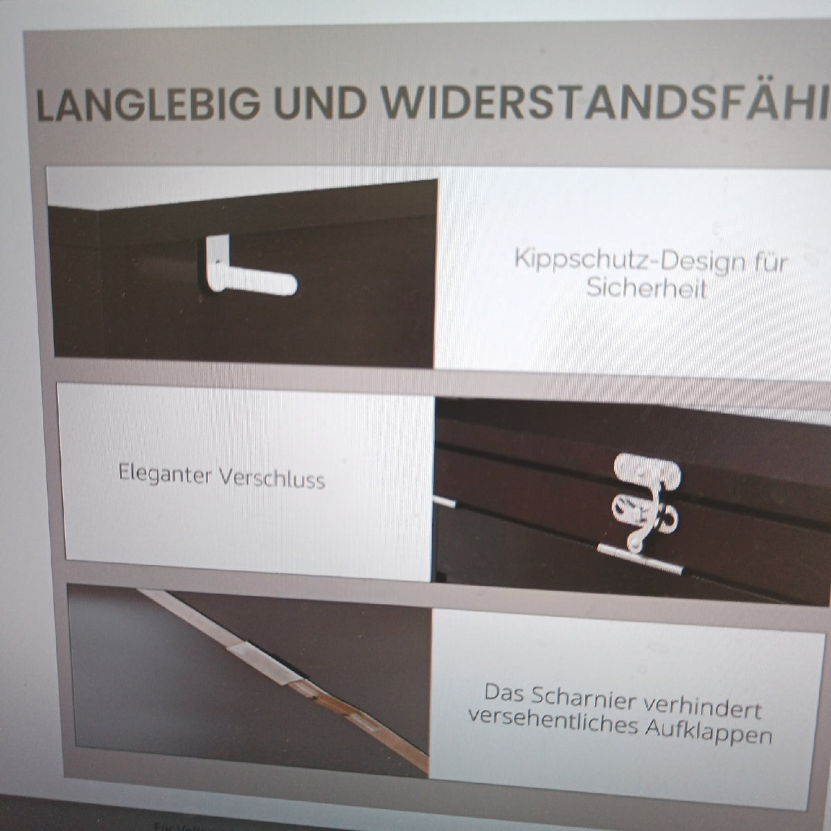 HOMCOM Computertisch Arbeitsplatz Möbel Faltbar Bibliothek Stabil und Praktisch