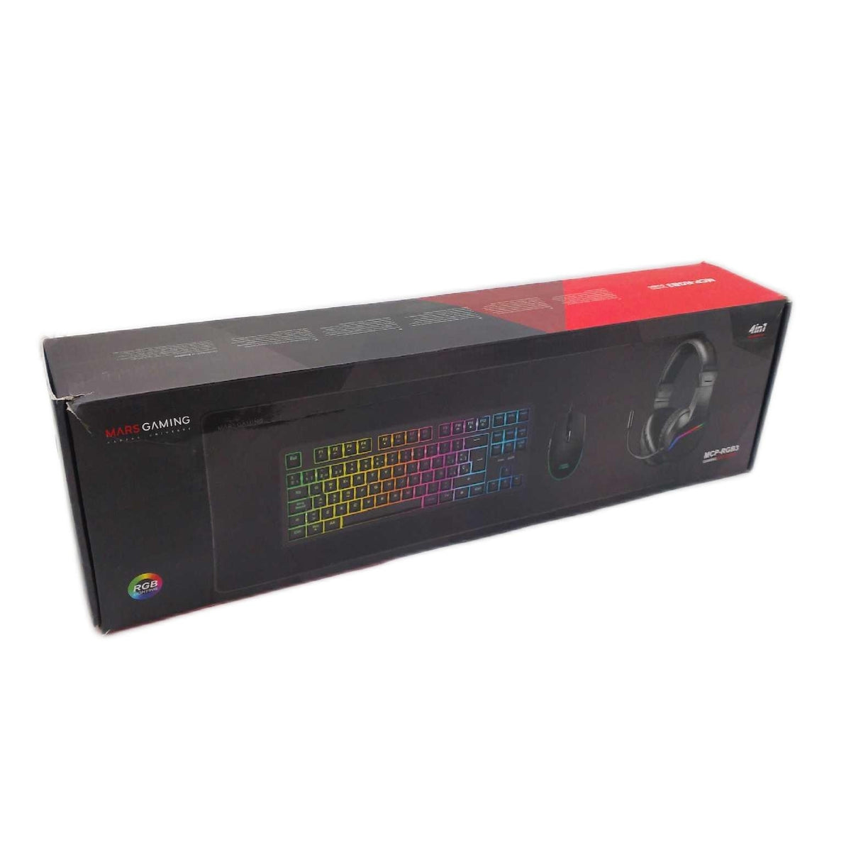 Marsgaming MCP RGB3 Tastatur Maus 3200 DPI RGB Headset Over Ear Gaming Set