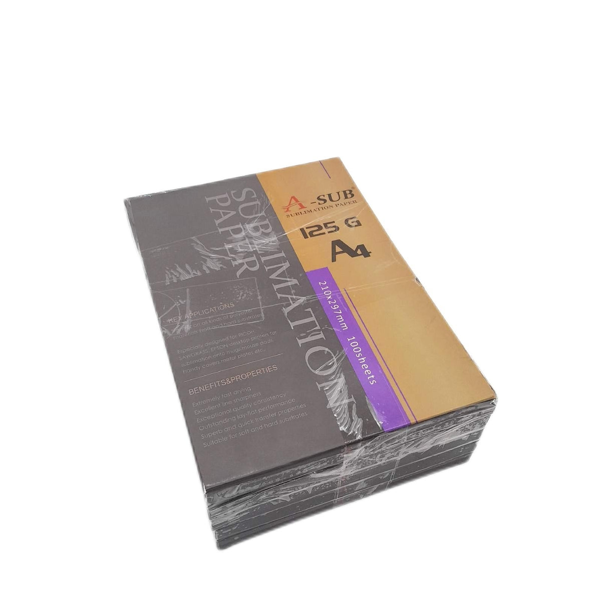 Sub Sublimationspapier A4 210x297 mm 500 Blatt 125 g m2 Sublimationpapier