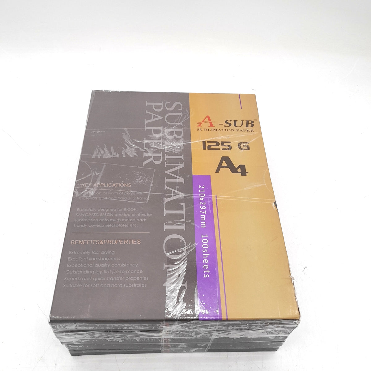 Sub Sublimationspapier A4 210x297 mm 500 Blatt 125 g m2 Sublimationpapier