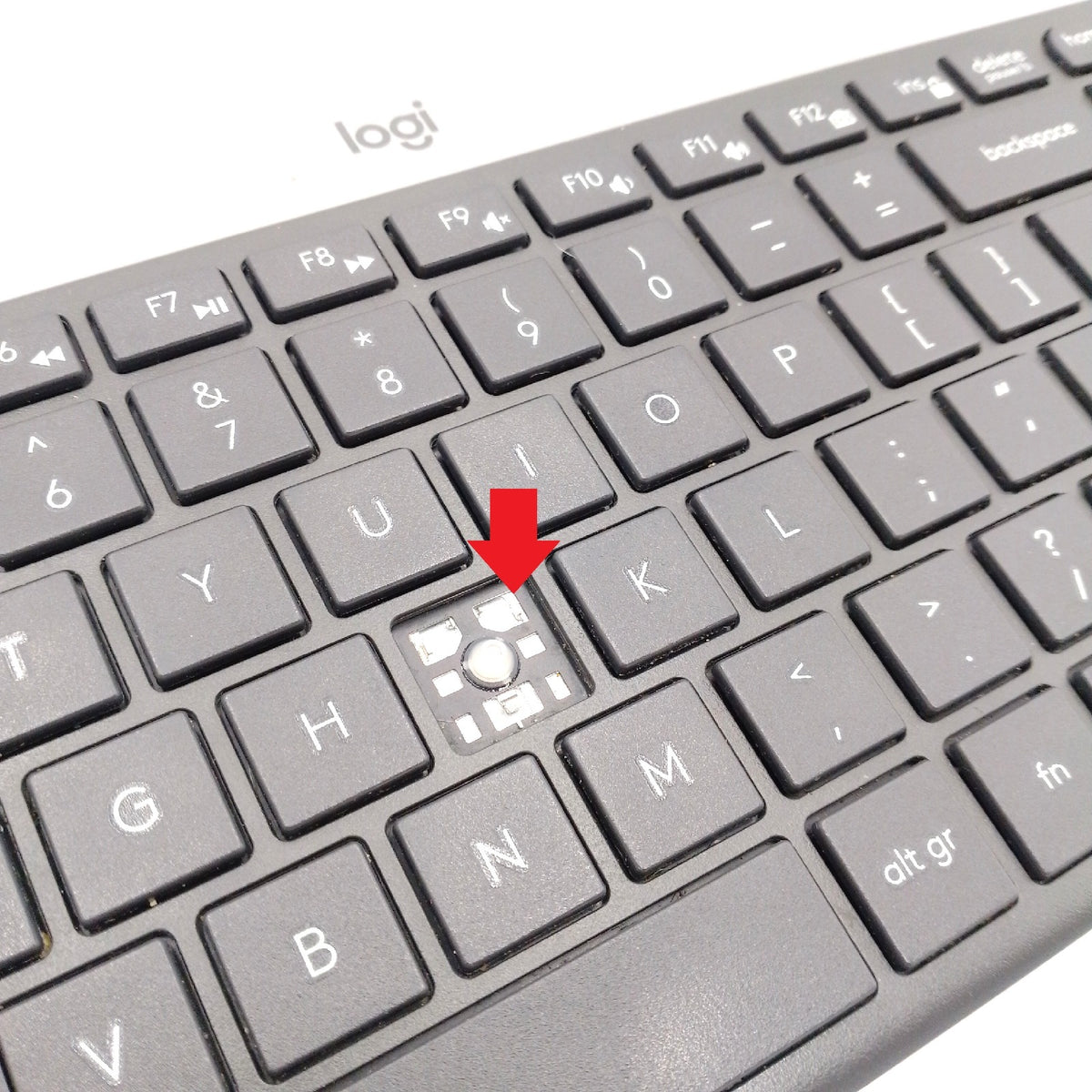 Logitech MK470 Slim Combo Kabelloses Tastatur Maus Set Spanisch ohne J Taste