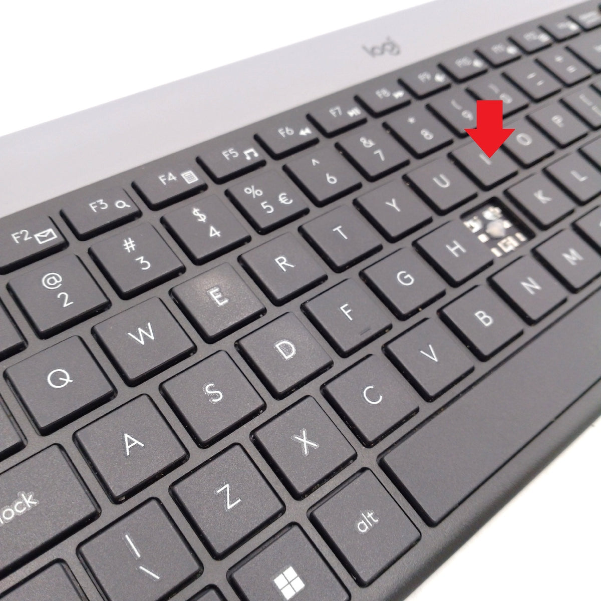 Logitech MK470 Slim Combo Kabelloses Tastatur Maus Set Spanisch ohne J Taste