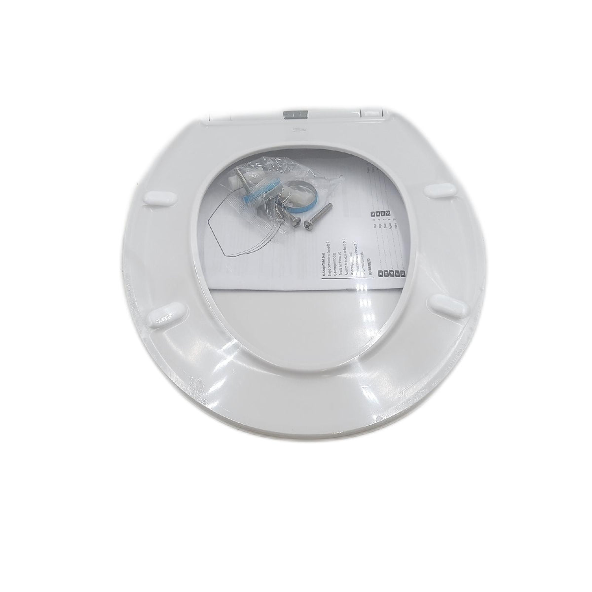 Amazon Basics Toilettensitz O Form Soft Close Schnellverschluss Antistatisch Weiss