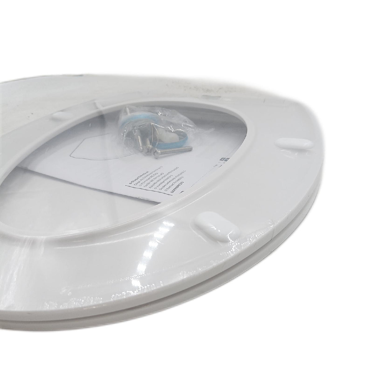 Amazon Basics Toilettensitz O Form Soft Close Schnellverschluss Antistatisch Weiss