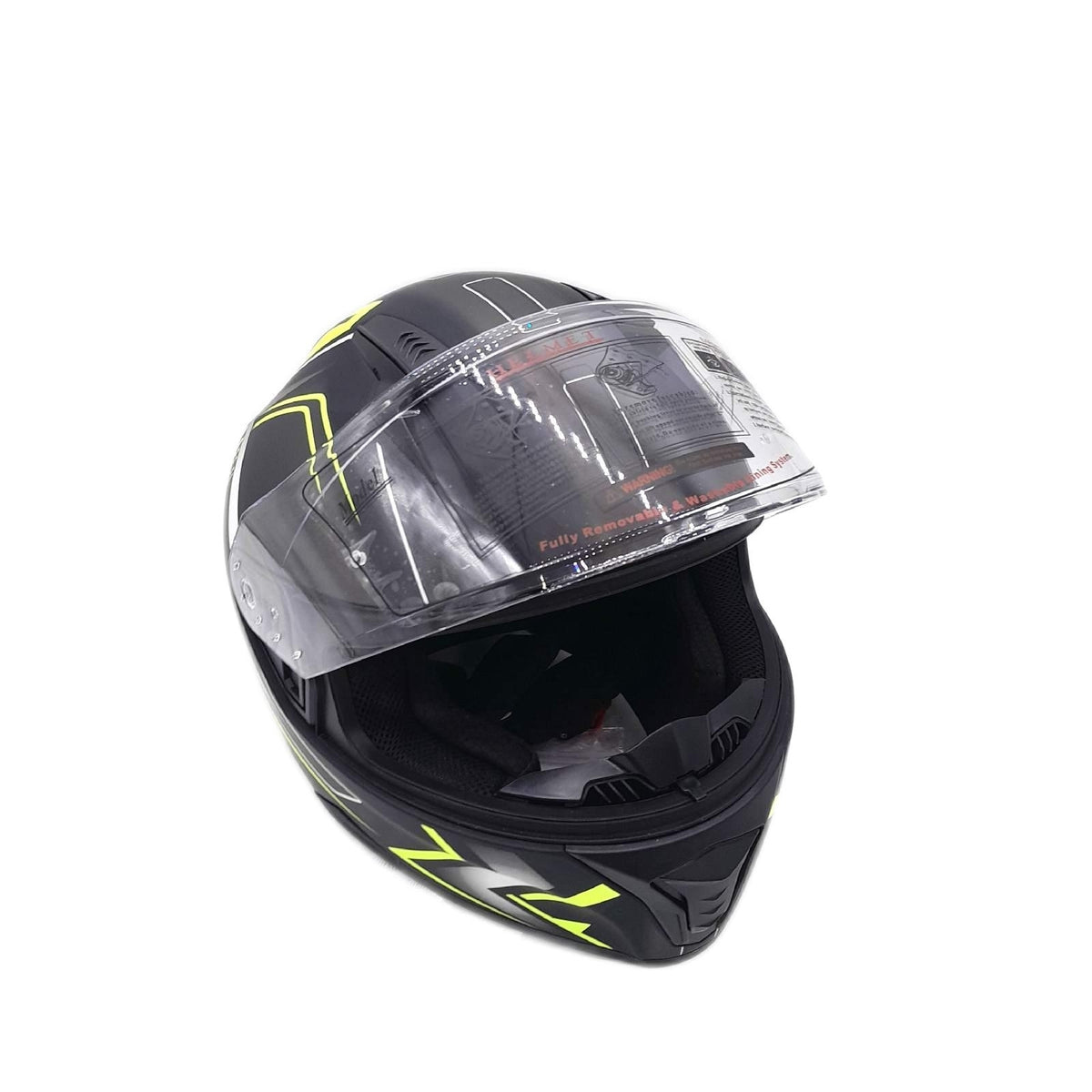 Protectwear H510 Arrow Motorradhelm Matt Schwarz Neon Gelb XL Größe Kopfgröße