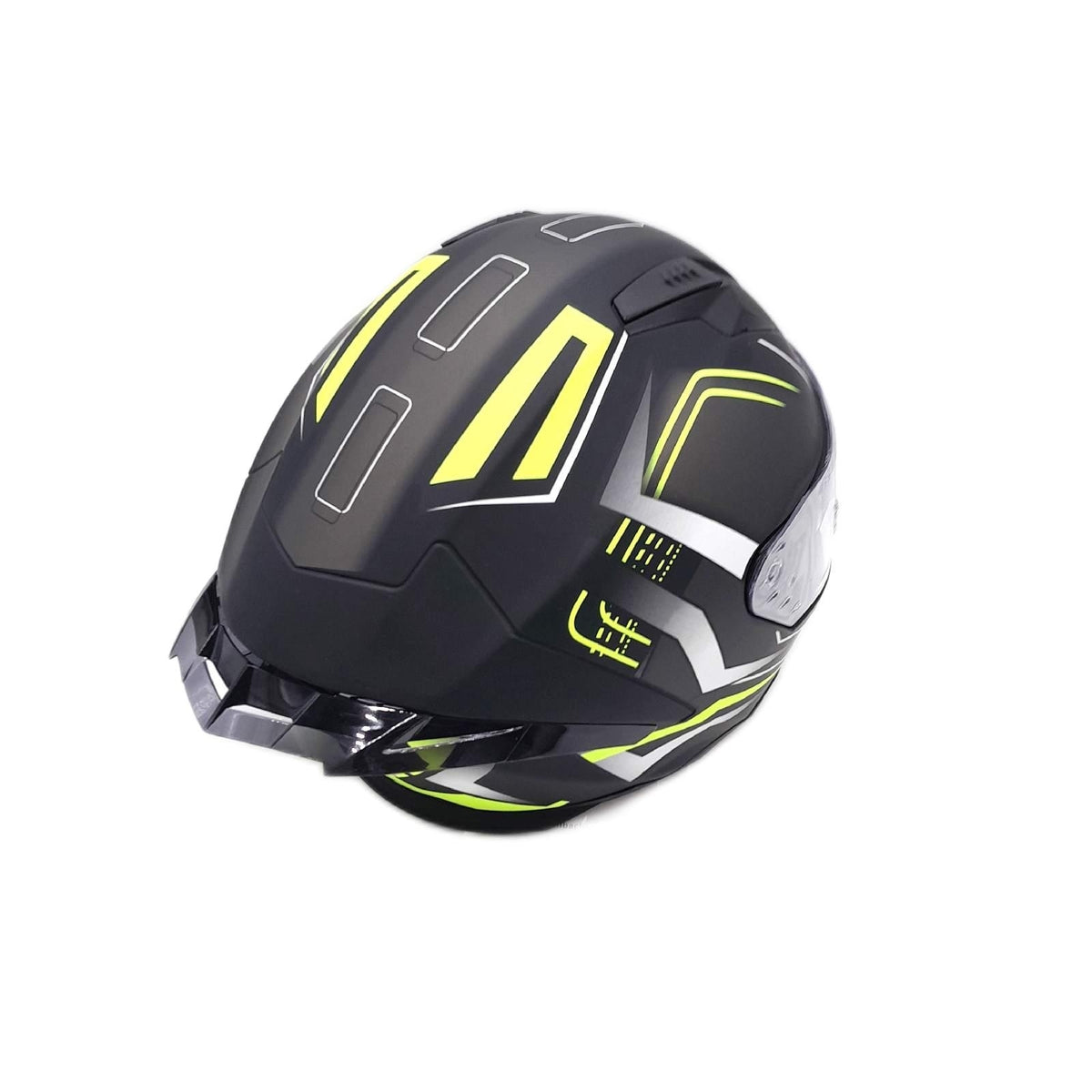 Protectwear H510 Arrow Motorradhelm Matt Schwarz Neon Gelb XL Größe Kopfgröße