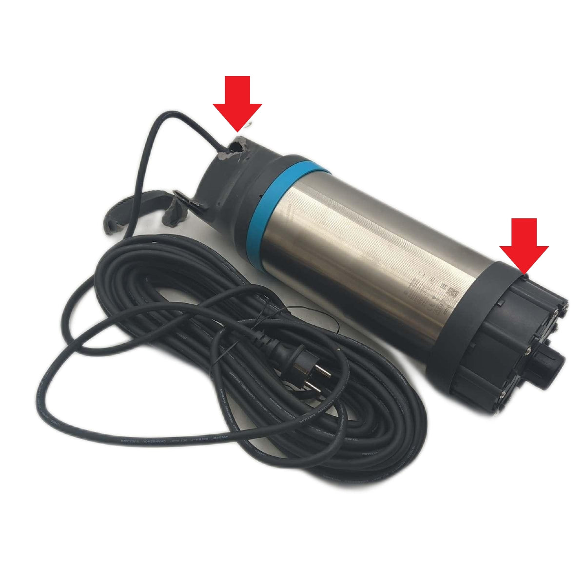 Gardena Tauch Druckpumpe 61005 inox automatic unbenutzt Griff fehlt Sieb fehlt