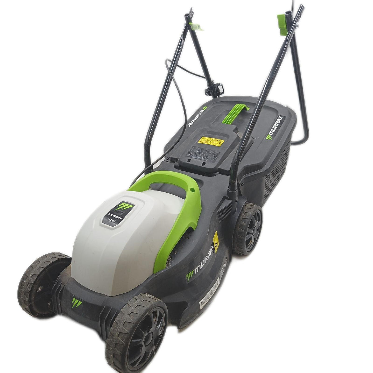 Murray Rasenmäher Elektro 2-in-1 LE320E - Kleiner Rasenmäher Elektrisch 1200W/32cm mit Grasfangbox 27L für Kleine Rasenflächen - Elektro Rasenmäher mit Ergonomischer Softgriff und Überlastschutz