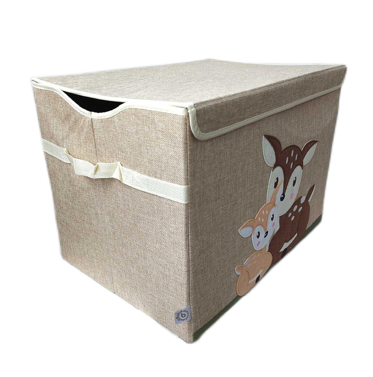 Bieco Aufbewahrungsbox mit Deckel 65 Liter faltbar ca 36x36x51 cm Spielzeugkiste