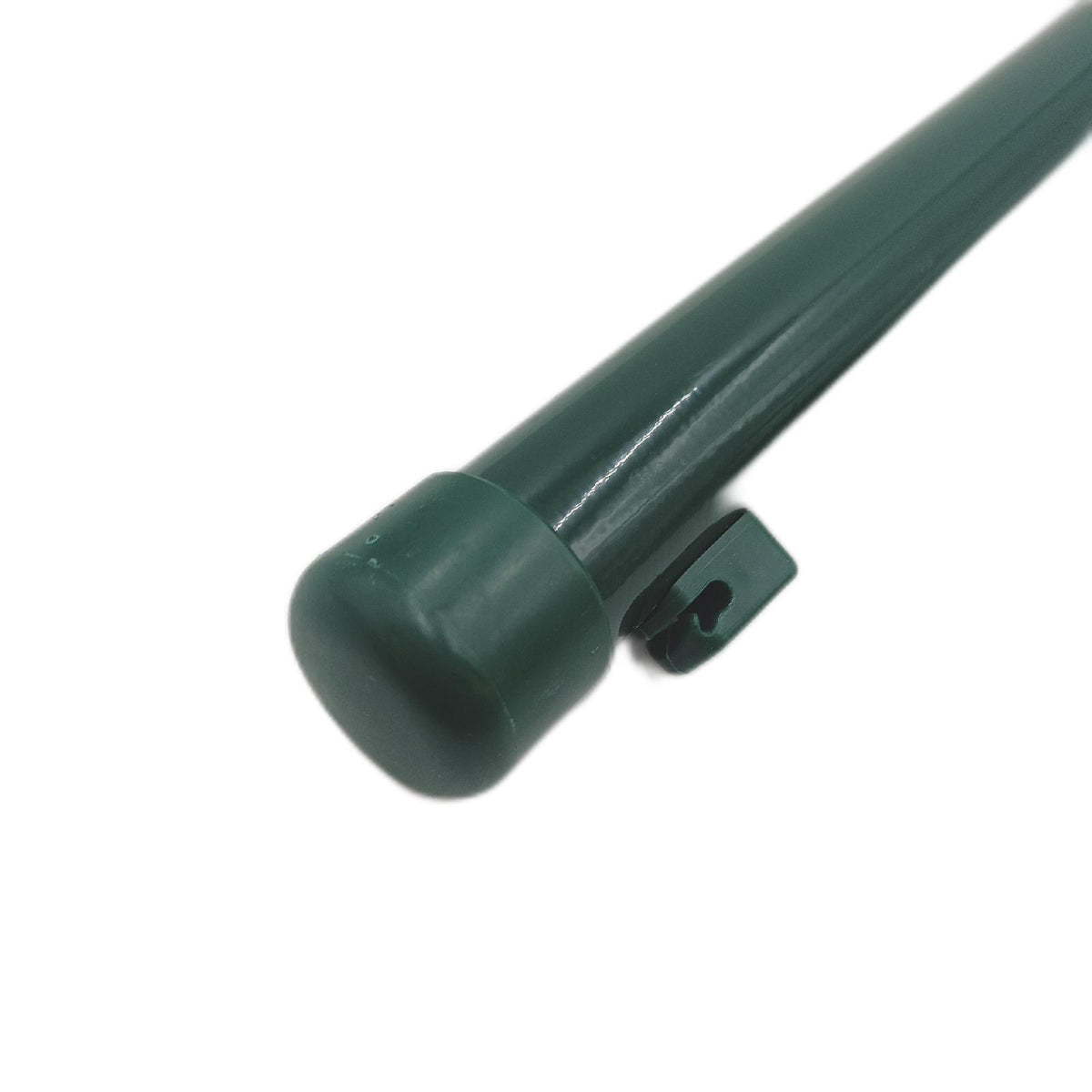 Alberts 613907 Zaunpfosten 965 mm Ø 34 mm Grün für Maschendrahtzaun