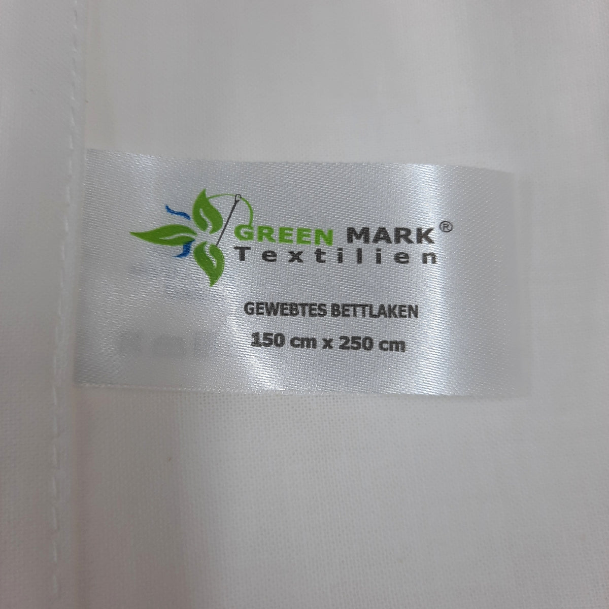 Green Mark Bettlaken Bettwäsche 2er Pack Betttuch 250x150 cm Weiß