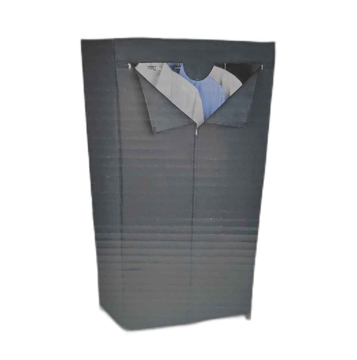 Wenko Kleiderschrank Deep Black Polyethylen Vinylacetat 75 x 150 x 50 cm Schwarz