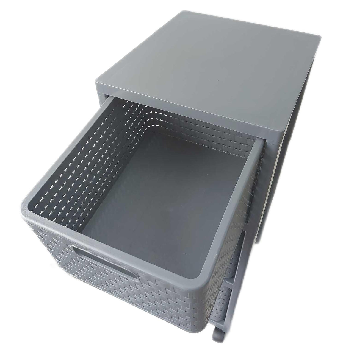 Rotho Rollcontainer Büro Möbel Country Anthrazit Farben Stauraum Organizer mit 3 Schubl
