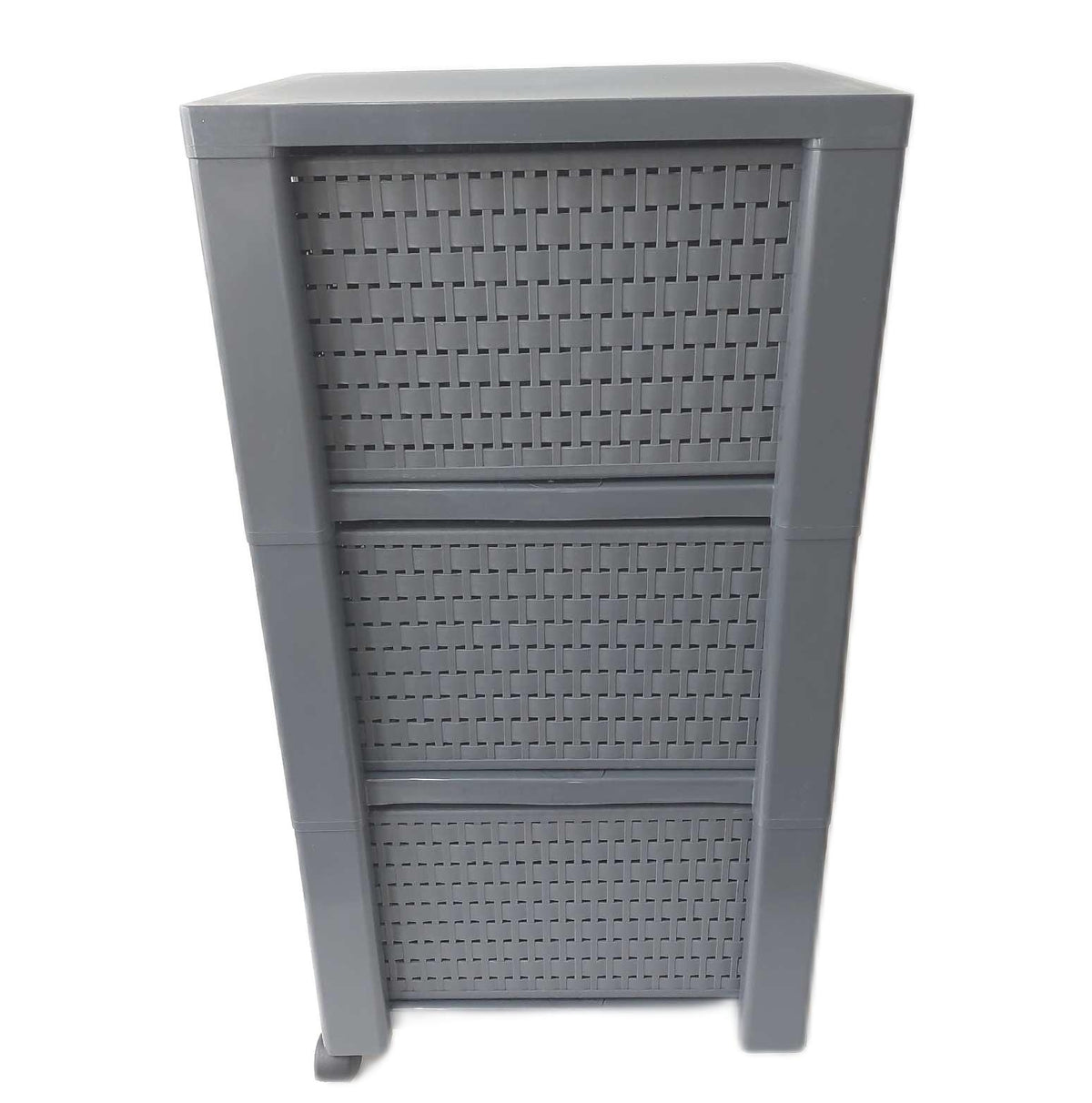 Rotho Rollcontainer Büro Möbel Country Anthrazit Farben Stauraum Organizer mit 3 Schubl
