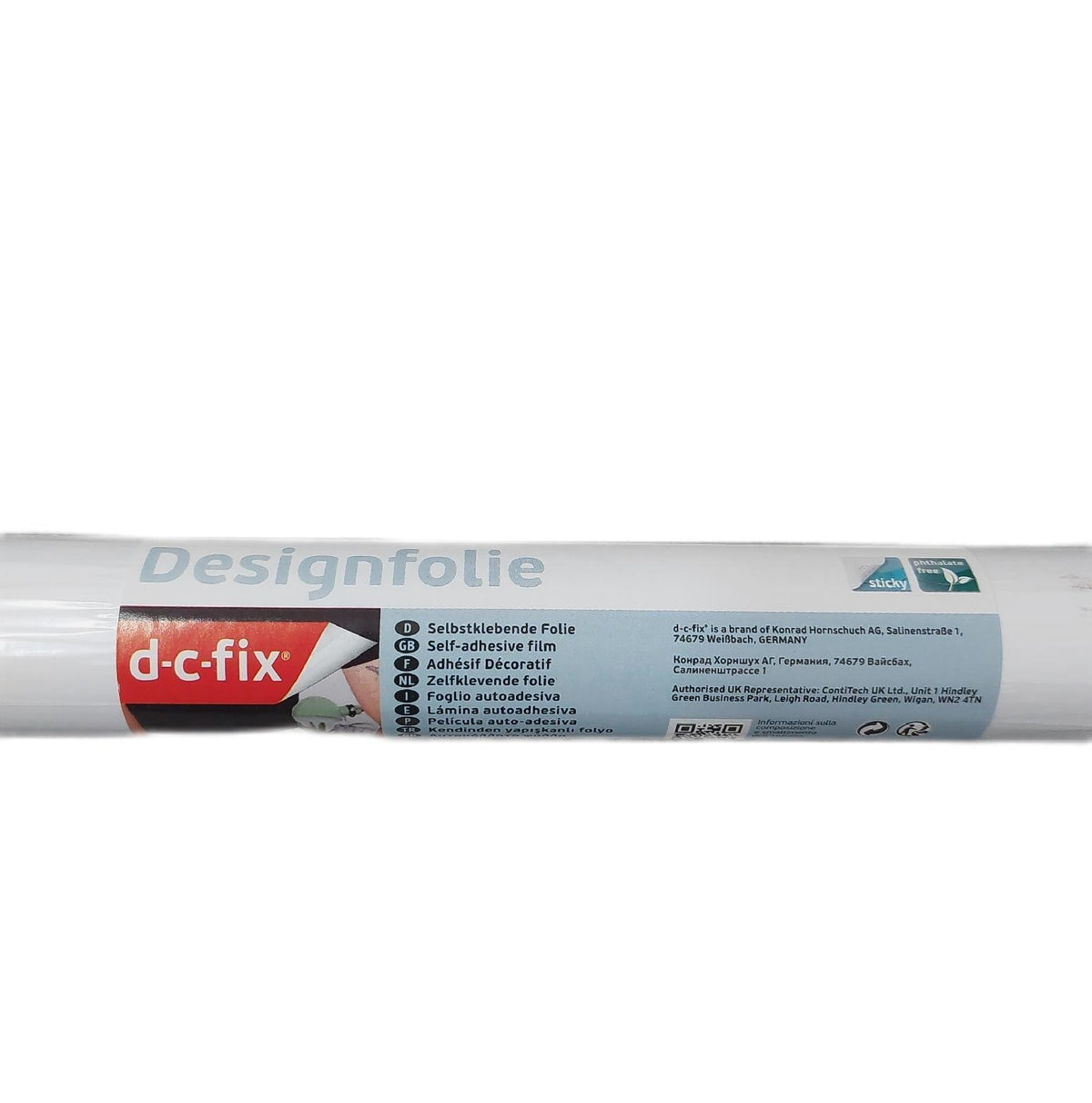D-C-Fix Möbelklebefolie Weiß 90 cm x 2 1 m selbstklebend abwaschbar dekorativ