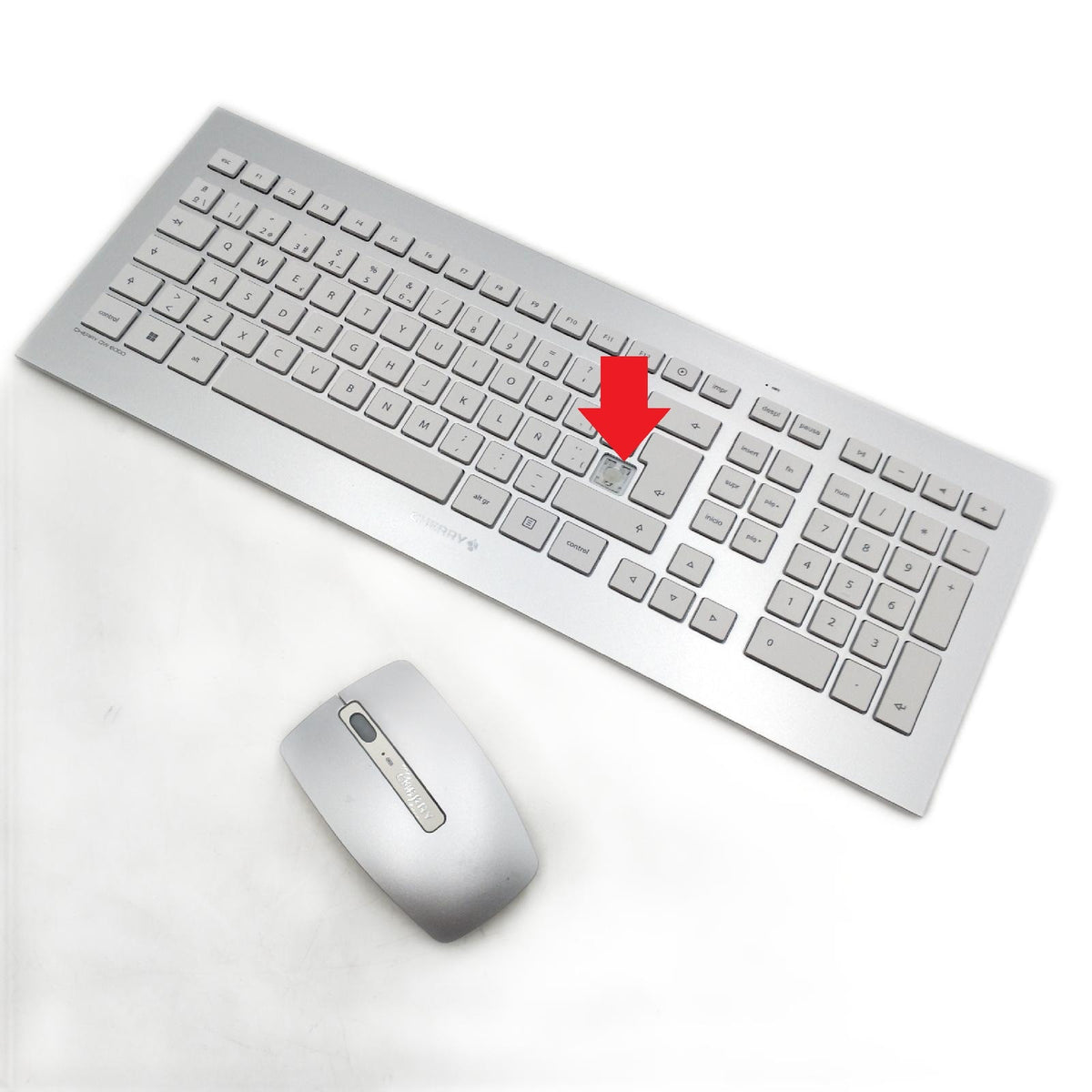 CHERRY DW 8000 kabelloses Tastatur Maus Set Spanisches Layout Defekt ohne Dong
