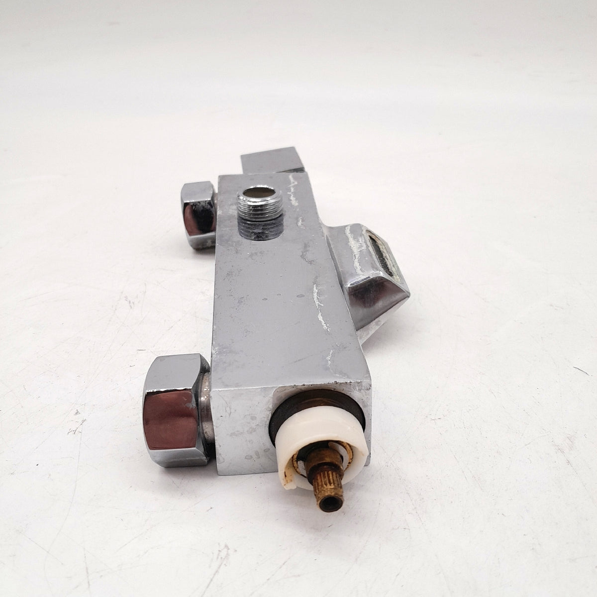 Auralum Duschsaeule mit Thermostatmischer Stahl Defekt starke Spuren Gebrauch