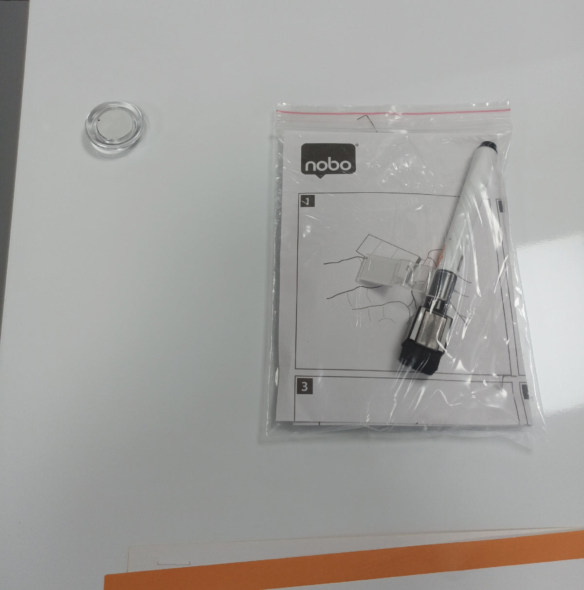 Nobo 1903772 Whiteboard magnetisch 585 x 430 mm ein Magnet fehlt