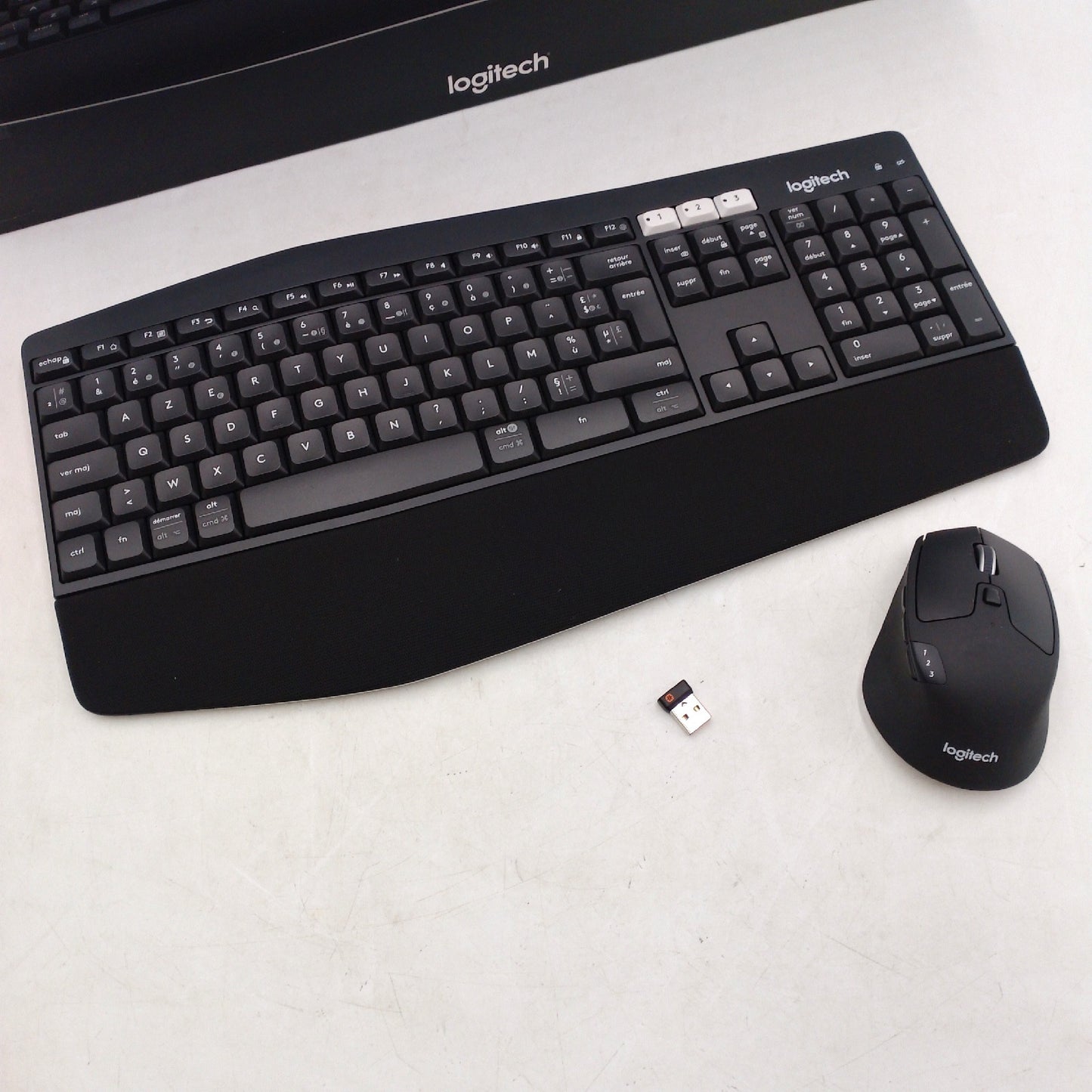 Logitech Tastatur und Maus Set Computer Zubehör MK850 Combo Kabellos Komfort
