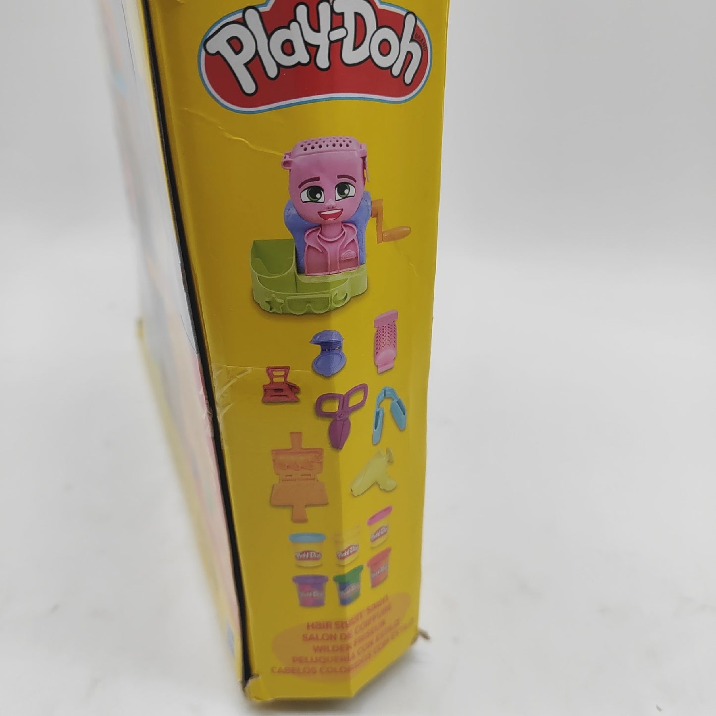 Play-Doh Wilder Friseur Spielset mit 6 Dosen, Rollenspielzeug, Spielzeug für Mädchen und Jungen ab 3