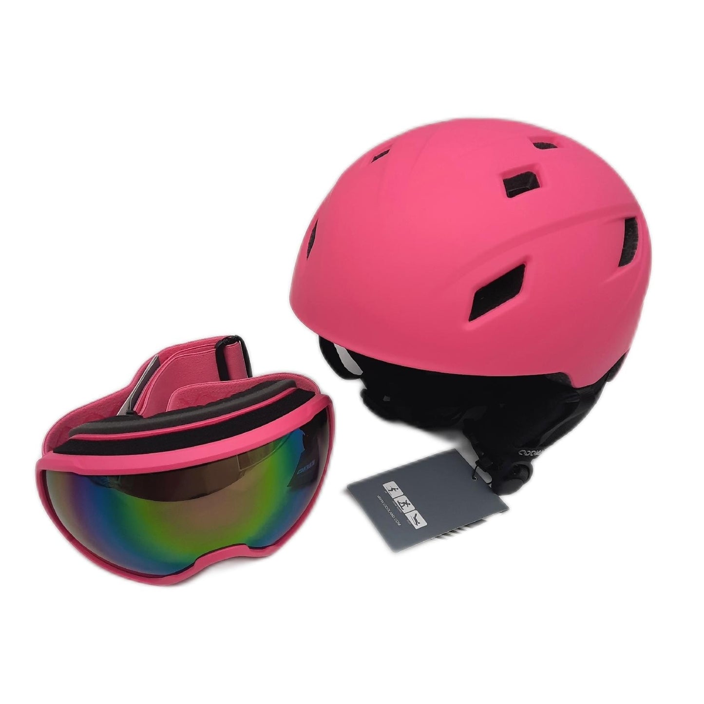Odoland Skihelm Skibrille Set Snowboardausrüstung Snowboardhelm Snowboardbrille Erwachsene