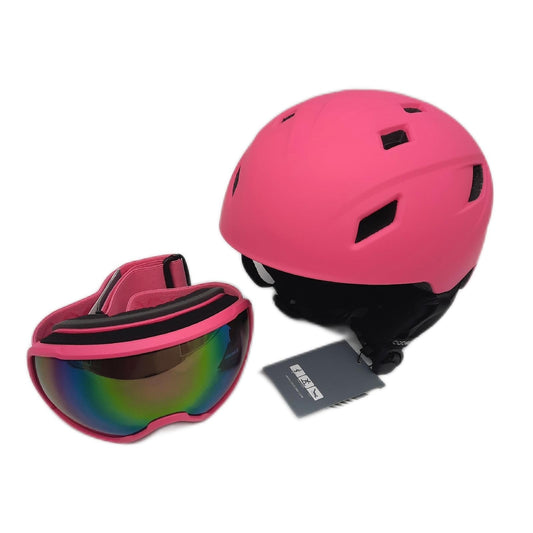 Odoland Skihelm Skibrille Set Snowboardausrüstung Snowboardhelm Snowboardbrille Erwachsene