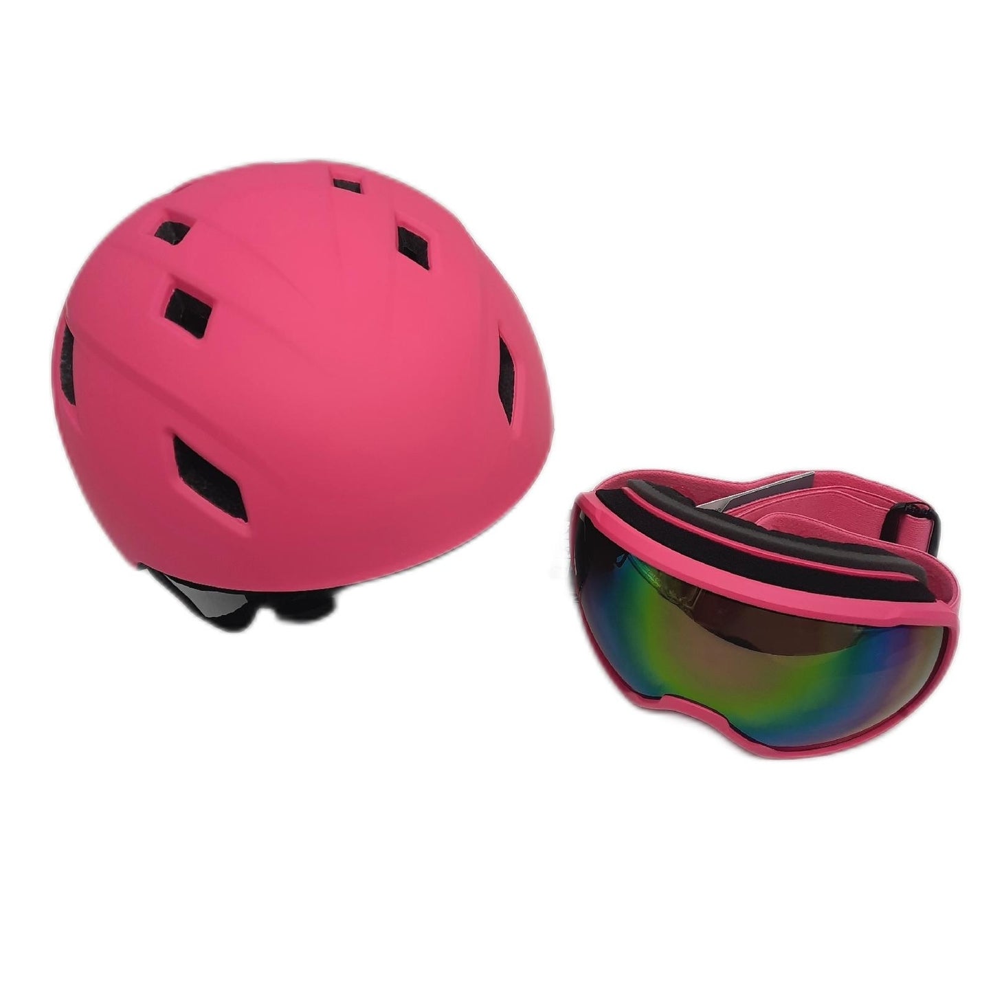 Odoland Skihelm Skibrille Set Snowboardausrüstung Snowboardhelm Snowboardbrille Erwachsene