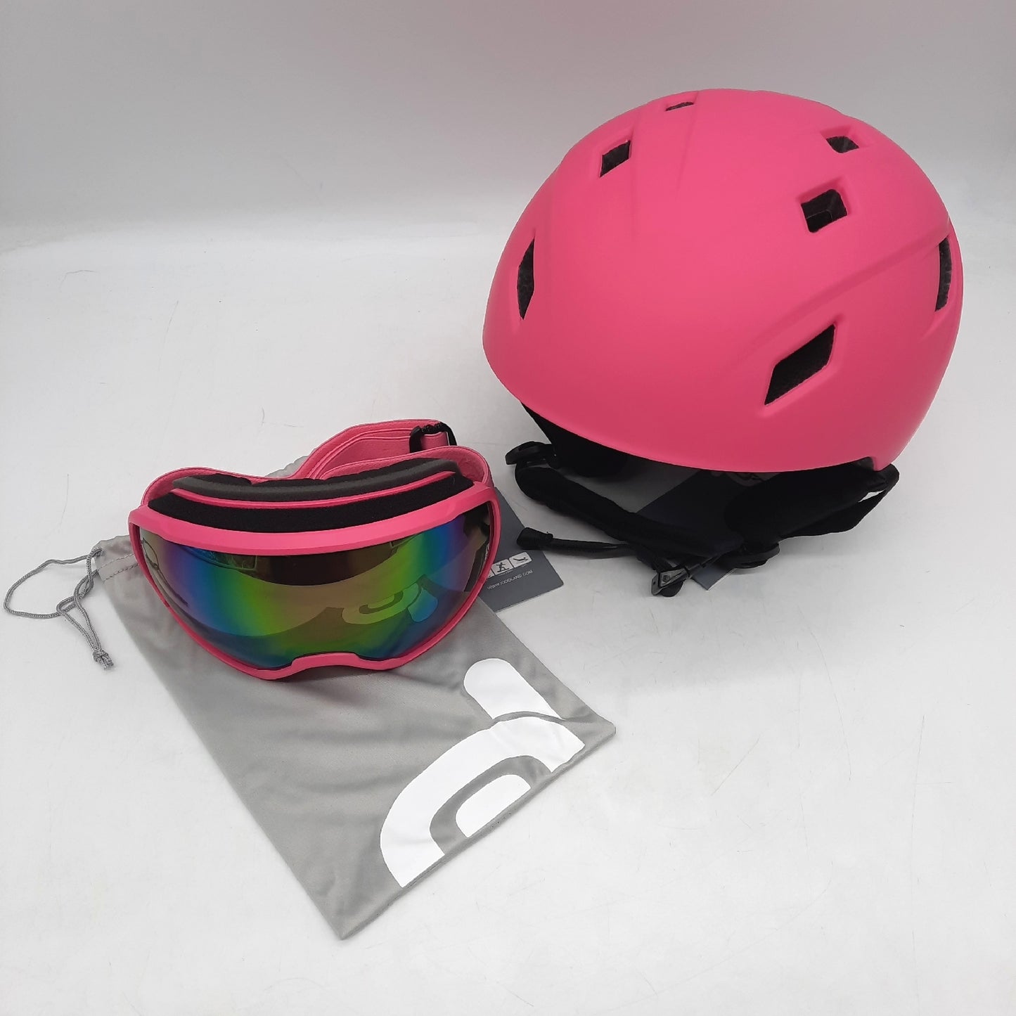 Odoland Skihelm Skibrille Set Snowboardausrüstung Snowboardhelm Snowboardbrille Erwachsene