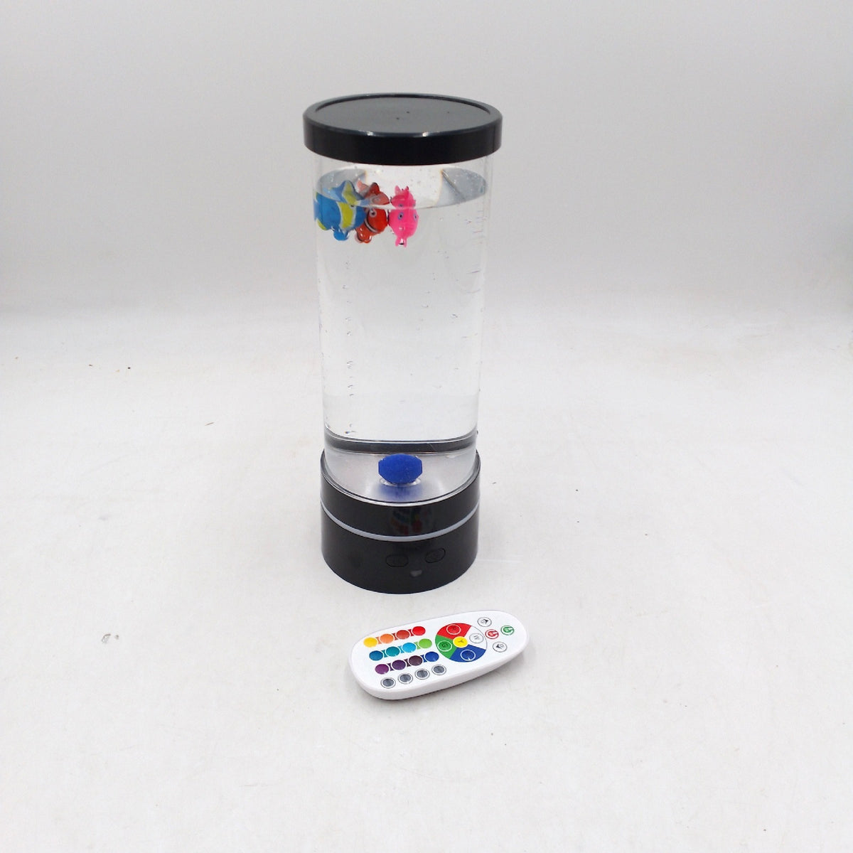 Ambesty LED Aquarium Blase Fischlampe mit Fernbedienung 16 Farben 4 Modi Wohnzimmer Lampe
