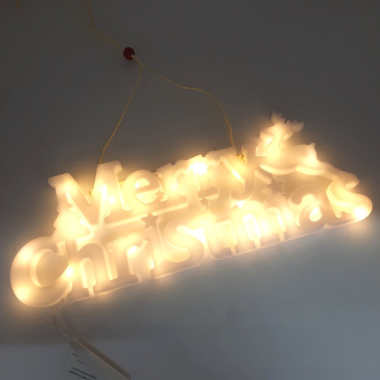 BLOOMWIN LED Schriftzug Weihnachtsdekoration Merry Christmas Beleuchtung festlich Stimmungsvoll elegant
