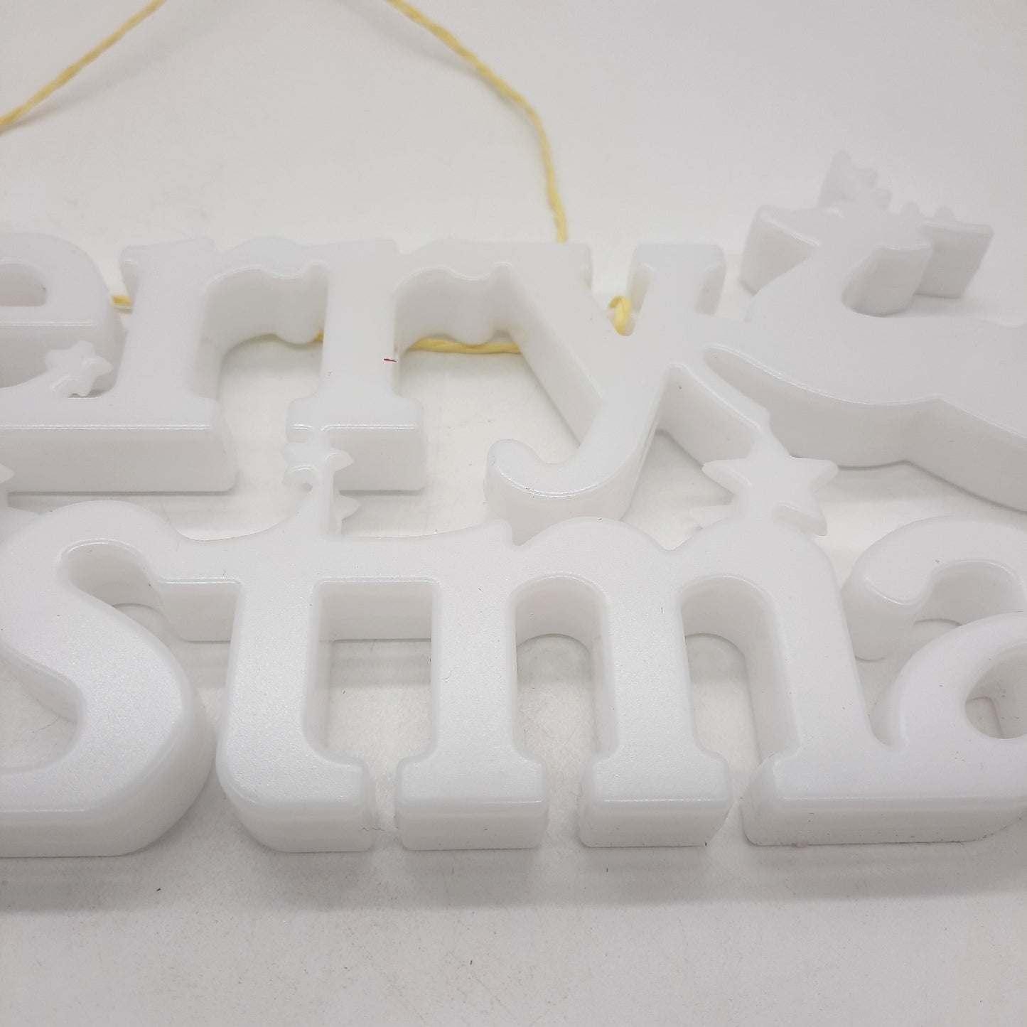 BLOOMWIN LED Schriftzug Weihnachtsdekoration Merry Christmas Beleuchtung festlich Stimmungsvoll elegant