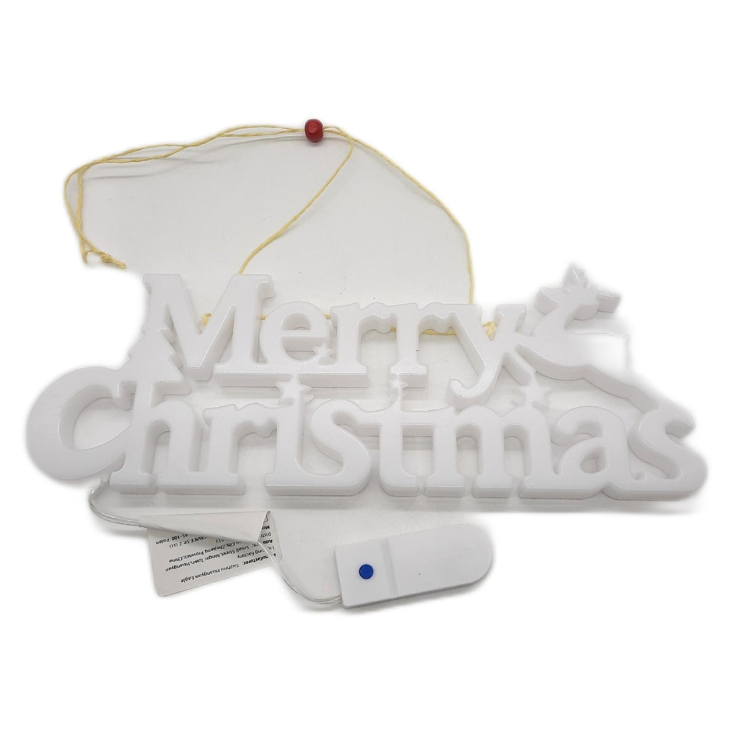 BLOOMWIN LED Schriftzug Weihnachtsdekoration Merry Christmas Beleuchtung festlich Stimmungsvoll elegant