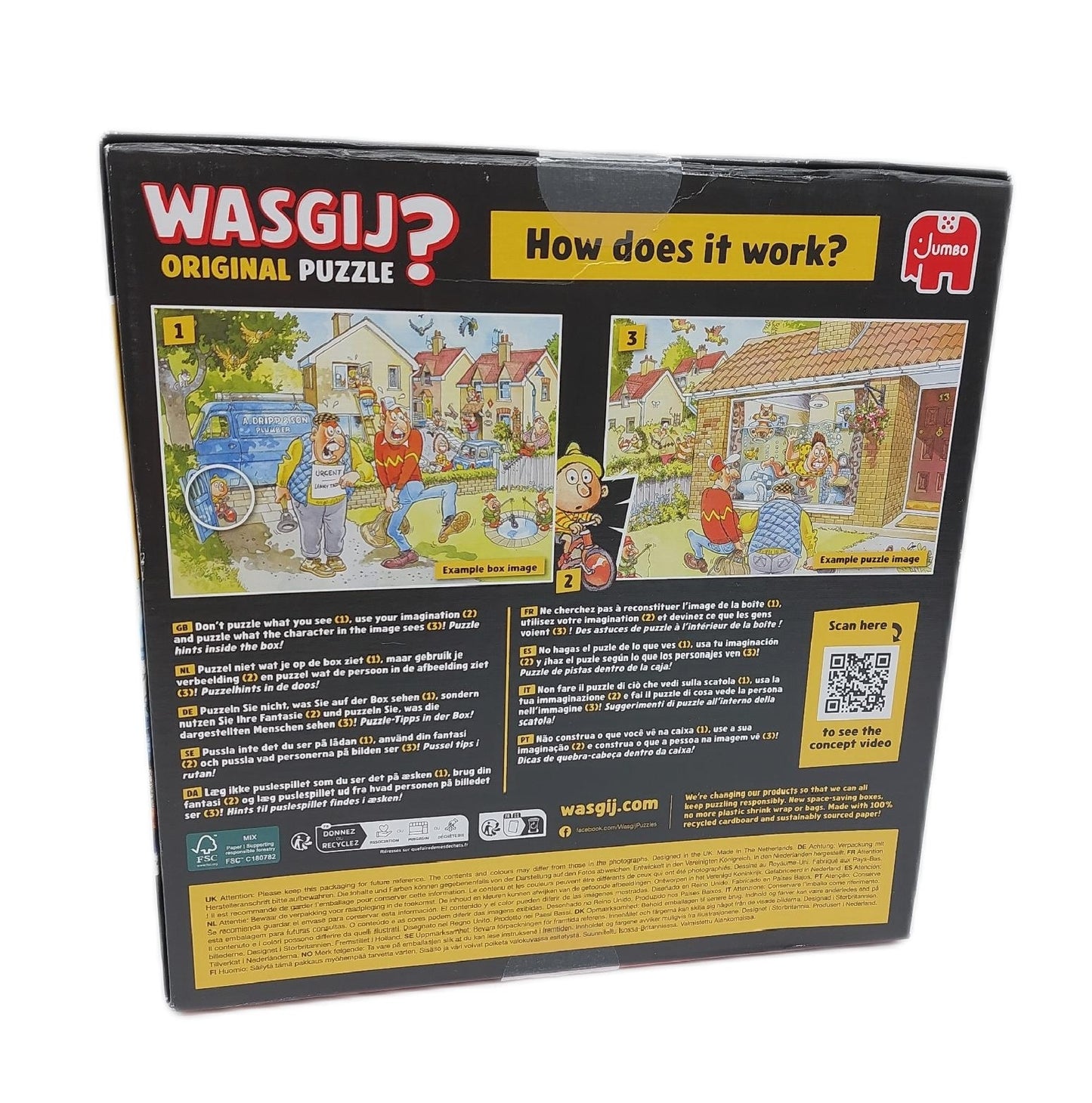 Wasgij Puzzle Unterhaltungsspiel Aquarium Antics Es riecht nach Fisch Spaß für alle Altersgruppen