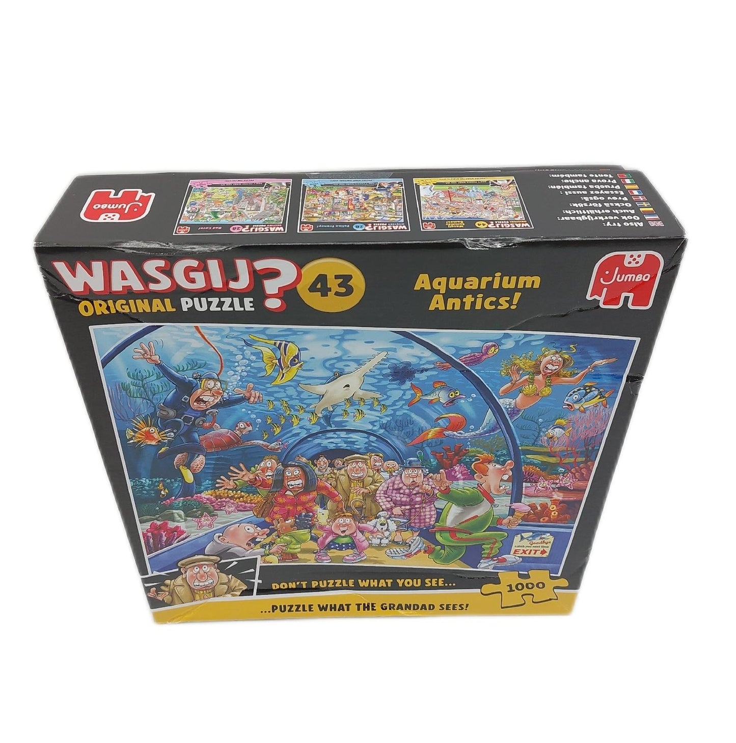 Wasgij Puzzle Unterhaltungsspiel Aquarium Antics Es riecht nach Fisch Spaß für alle Altersgruppen