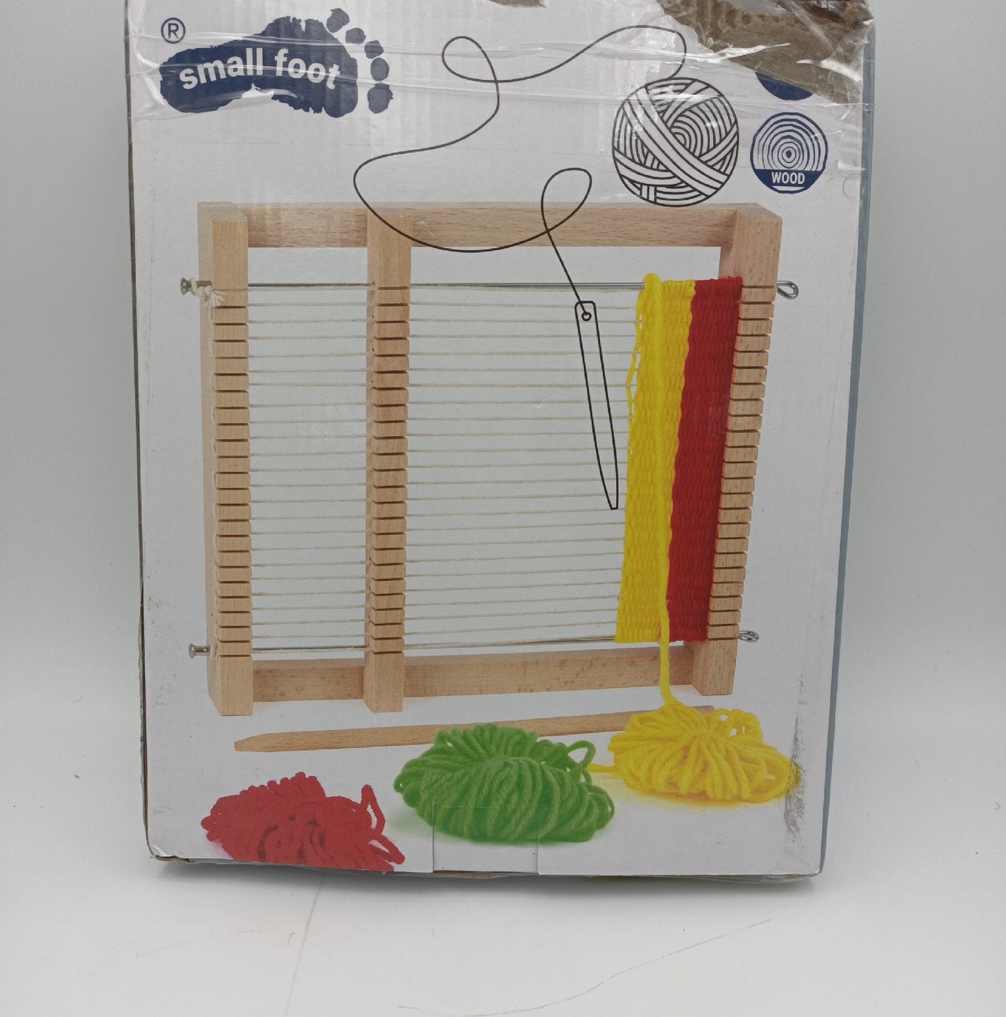 small foot Webrahmen Spielzeug aus Holz Kompakt Modell Wendekamm Handarbeit Kreativspa