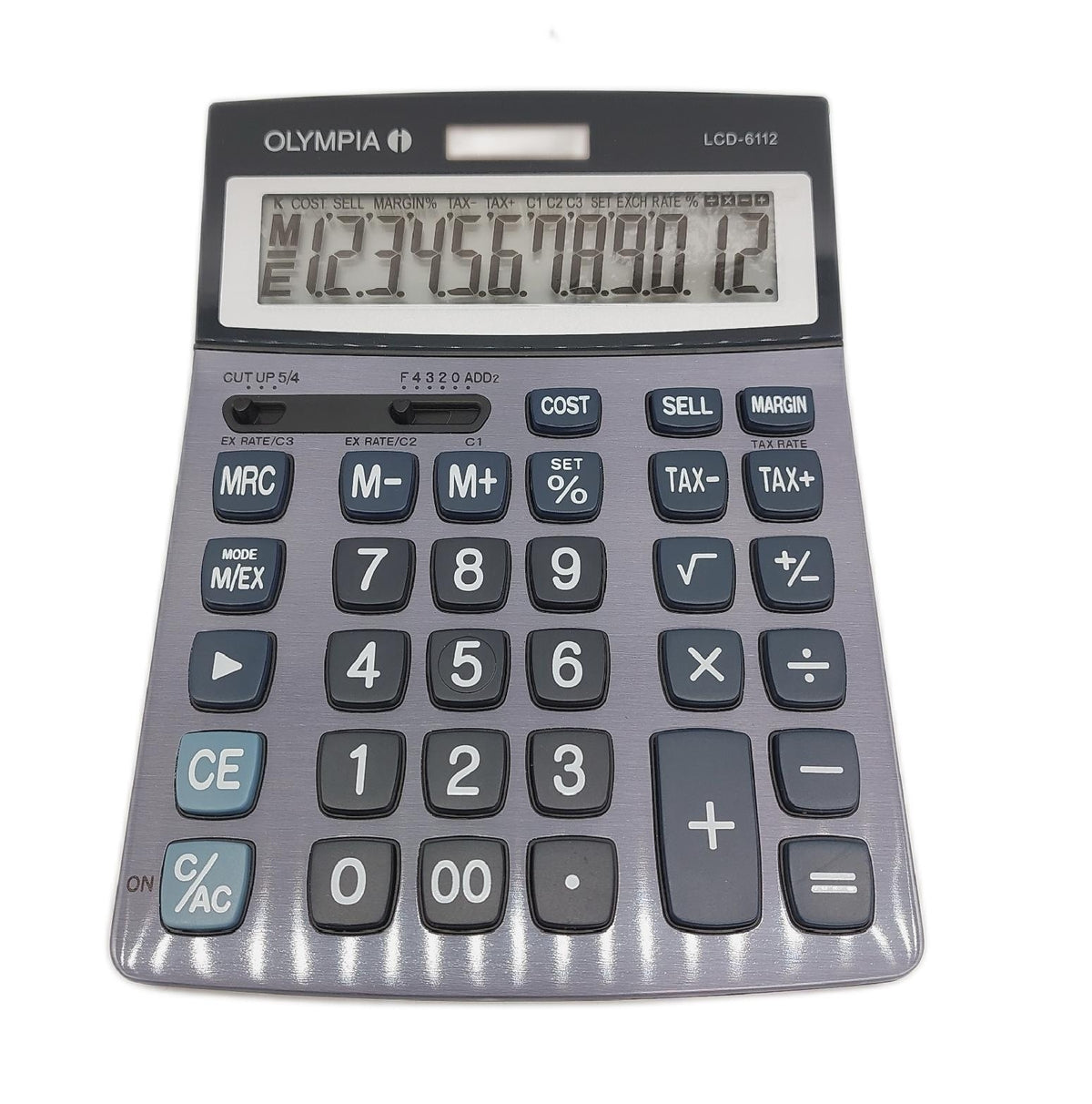 Olympia Tischrechner Bürobedarf LCD 6112 Display Büro Digital Rechner für einfache Bedienung