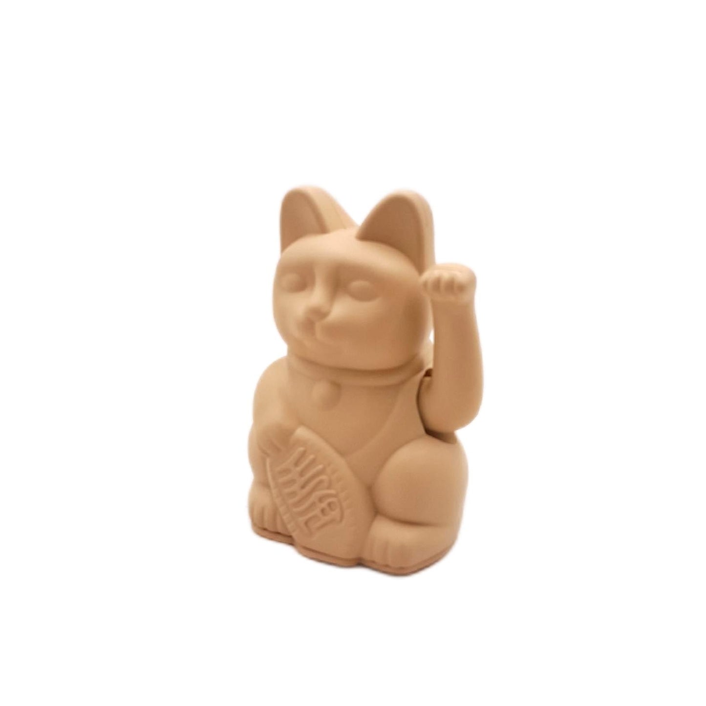 Lucky Cat Mini Glücksbringer Japanische Winkekatze Ocker 9 8 cm